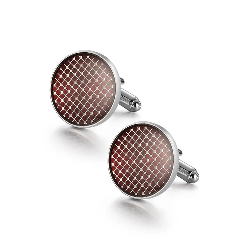 Man Shirt Cufflinks Copper Cufflinks For Mens Luxury Wedding Guests Gifts Round Square Fashion Jewelry Men Cuffs Links Tie Clip - Luzilly Bridal & Apparel