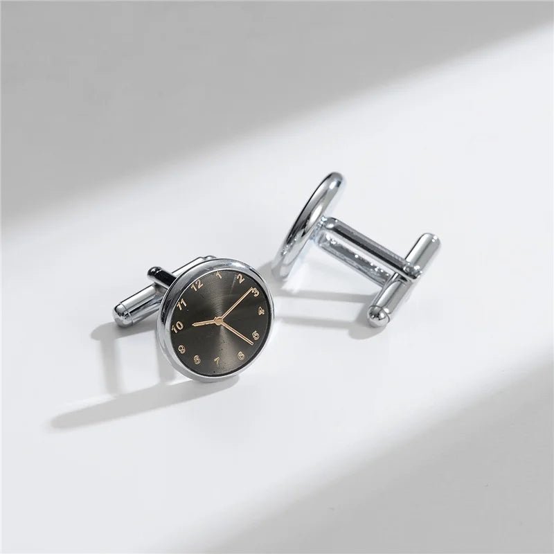 Man Shirt Cufflinks Copper Cufflinks For Mens Luxury Wedding Guests Gifts Round Square Fashion Jewelry Men Cuffs Links Tie Clip - Luzilly Bridal & Apparel