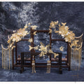 Maple Leaf Bridal Hair & Earring Set - Luzilly Bridal & Apparel