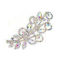 Marquise Stone Accented Wedding Bridal Rhinestone Hair Comb - Luzilly Bridal & Apparel