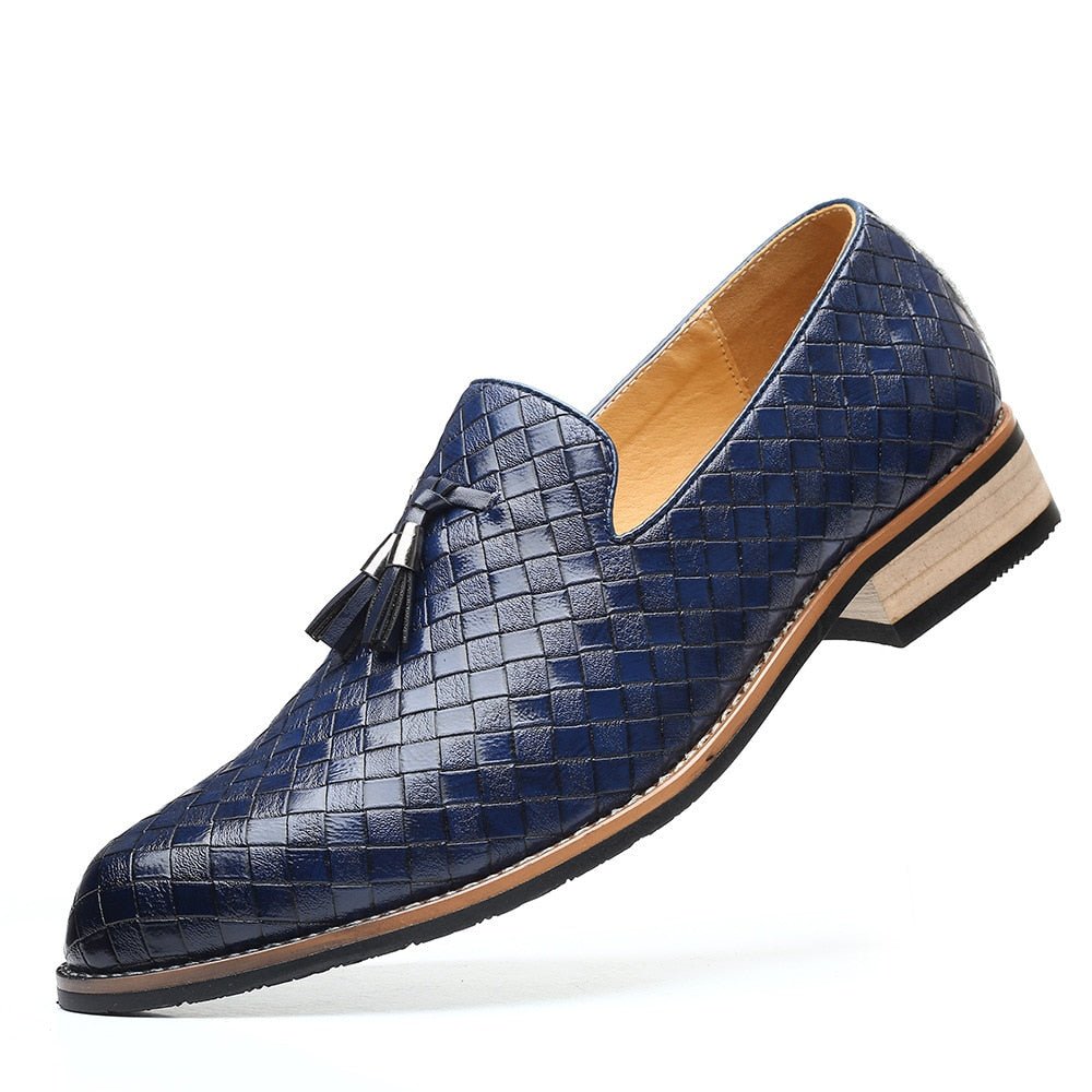 Men British Formal Dress Shoes for Male Coiffeur Tassel Formal Loafers Classic Wedding Party Footwear Slip On Plus Size 39-47 - Luzilly Bridal & Apparel