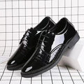 Men Leather Shoes Business Formal Fashion Leather Shoes Korean Style Casual Youth Versatile Men Leather Shoes - Luzilly Bridal & Apparel