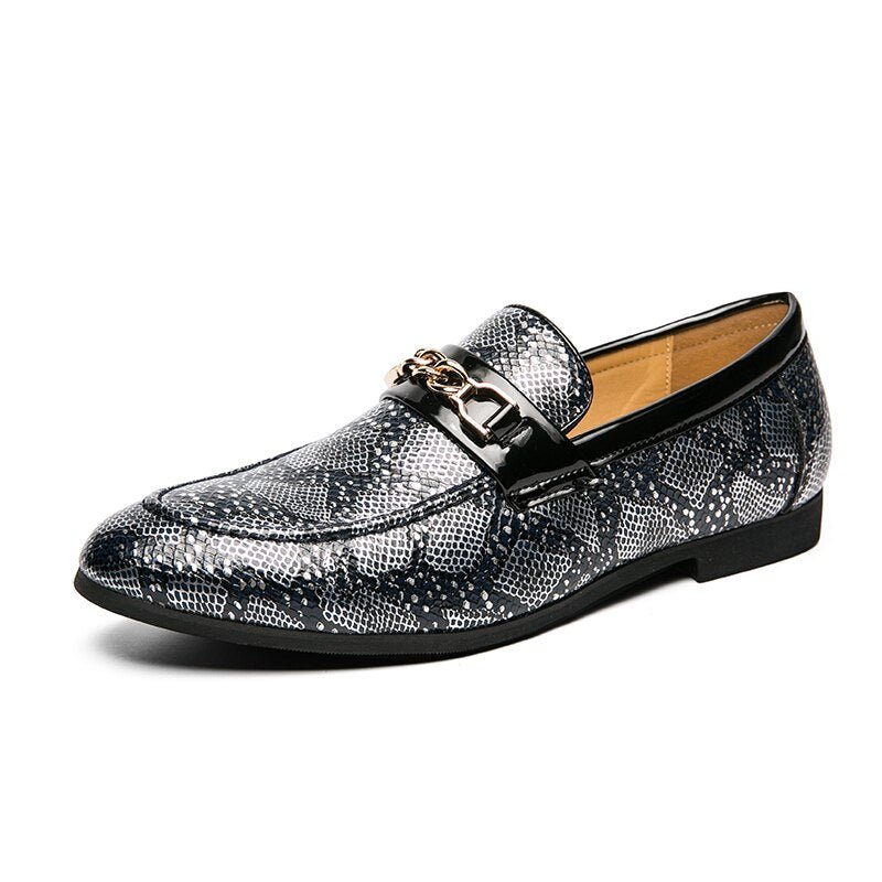 Men Leather Shoes Men Luxury Camouflage Gold National Pattern Oxfords Men Classic Gentleman Wedding Prom Shoes Big Size - Luzilly Bridal & Apparel