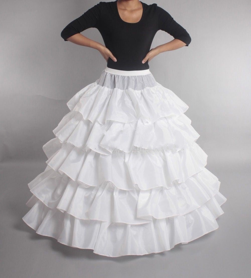 Mengsutang Regular Size New Arrival Wedding Petticoat Crinoline Slip Prom Underskirt Fancy Bridal Dress Hoop Slips - Luzilly Bridal & Apparel