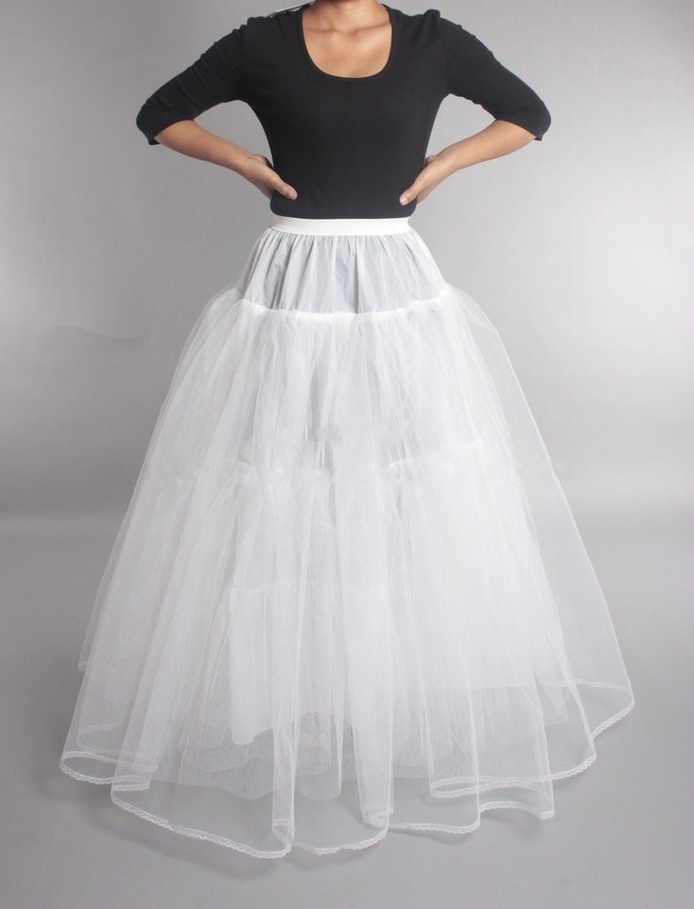 Mengsutang Regular Size New Arrival Wedding Petticoat Crinoline Slip Prom Underskirt Fancy Bridal Dress Hoop Slips - Luzilly Bridal & Apparel