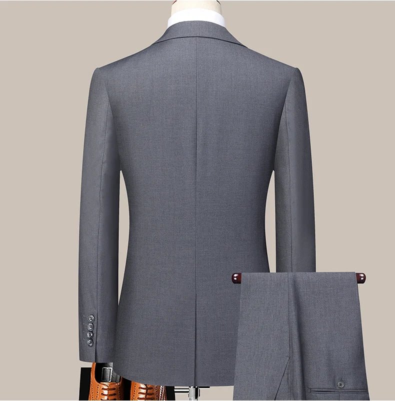 Men's 2-Piece Formal Business Suit — Blazer & Trousers - Luzilly Bridal & Apparel