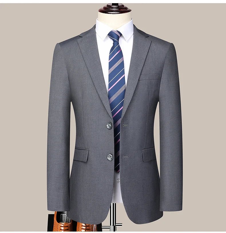 Men's 2-Piece Formal Business Suit — Blazer & Trousers - Luzilly Bridal & Apparel