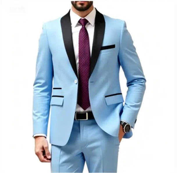 Men's 2-Piece Wedding Suit — Groom & Groomsmen Set - Luzilly Bridal & Apparel