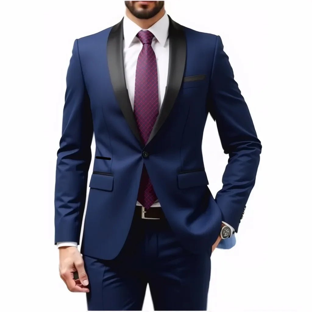 Men's 2-Piece Wedding Suit — Groom & Groomsmen Set - Luzilly Bridal & Apparel
