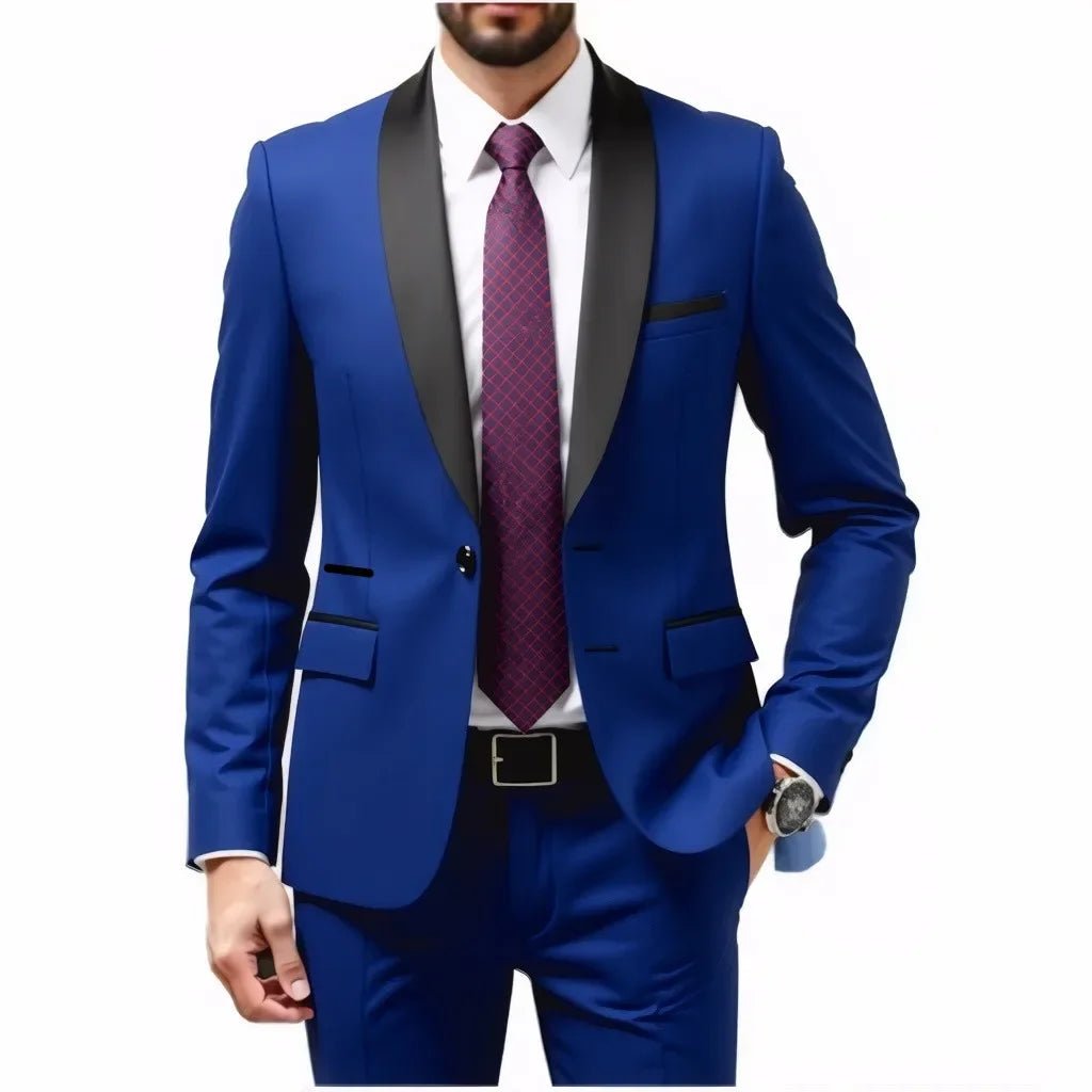 Men's 2-Piece Wedding Suit — Groom & Groomsmen Set - Luzilly Bridal & Apparel