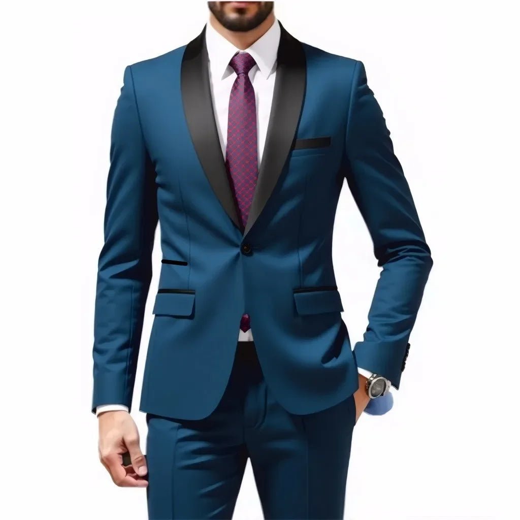 Men's 2-Piece Wedding Suit — Groom & Groomsmen Set - Luzilly Bridal & Apparel