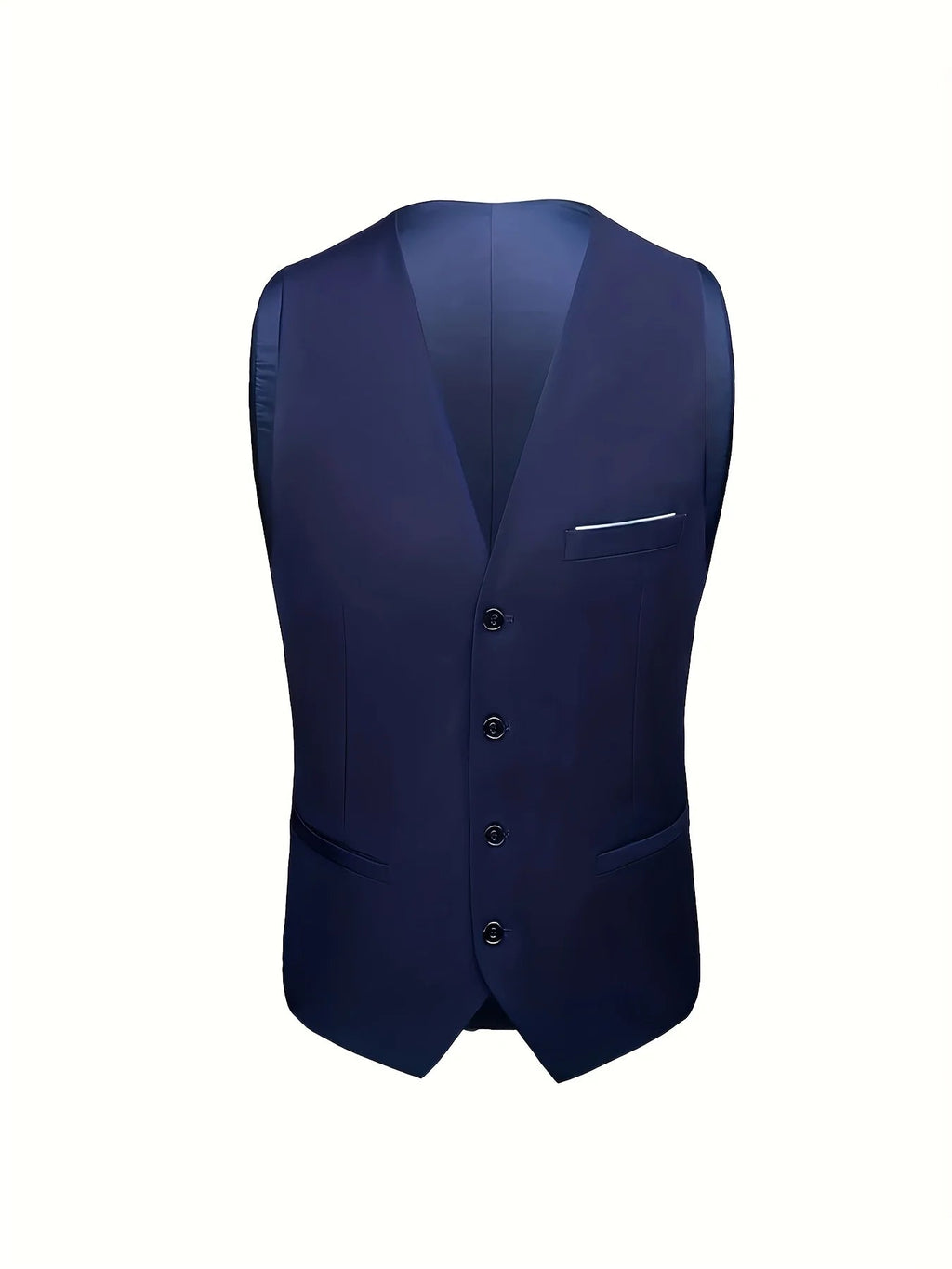 Men's 3pcs Suit Set, Jacket + Vest + Pants, Fashionable High-Quality, Suitable for Weddings, Parties and Formal Occasions - Luzilly Bridal & Apparel