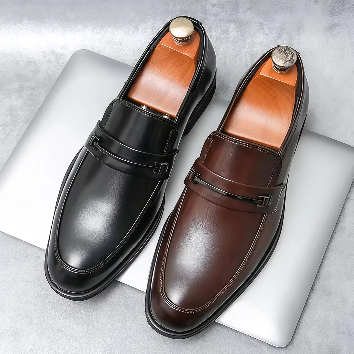 Men's Classic Slip-On Loafers - Luzilly Bridal & Apparel