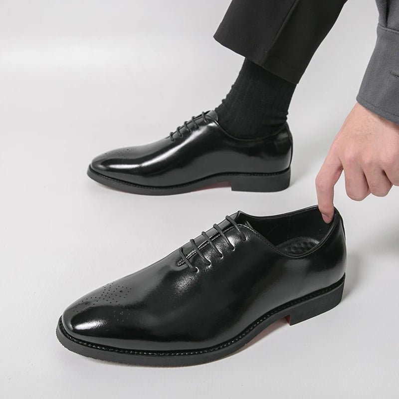 Men's Formal Oxford Business Shoes - Luzilly Bridal & Apparel