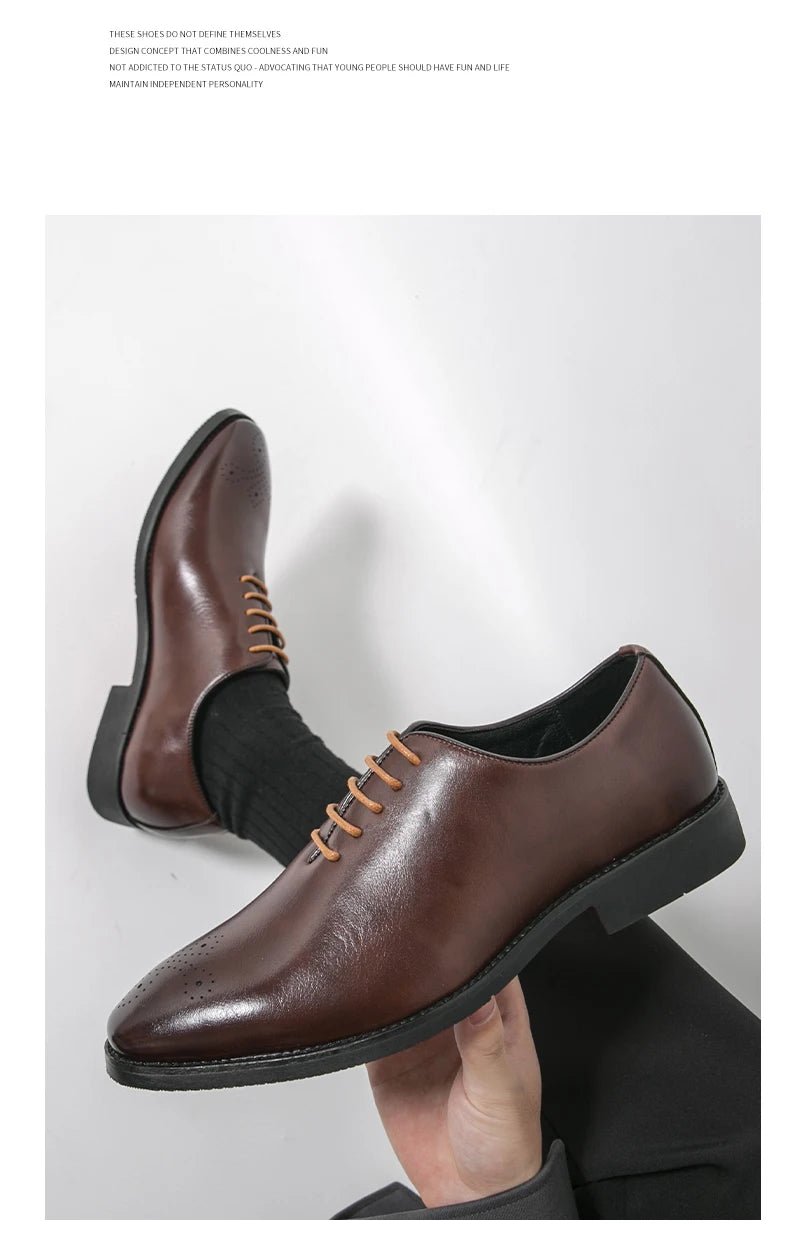 Men's Formal Oxford Business Shoes - Luzilly Bridal & Apparel