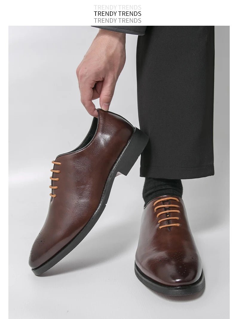 Men's Formal Oxford Business Shoes - Luzilly Bridal & Apparel