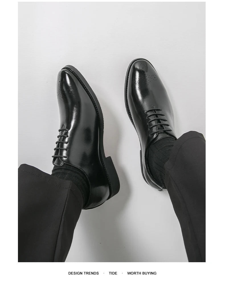 Men's Formal Oxford Business Shoes - Luzilly Bridal & Apparel