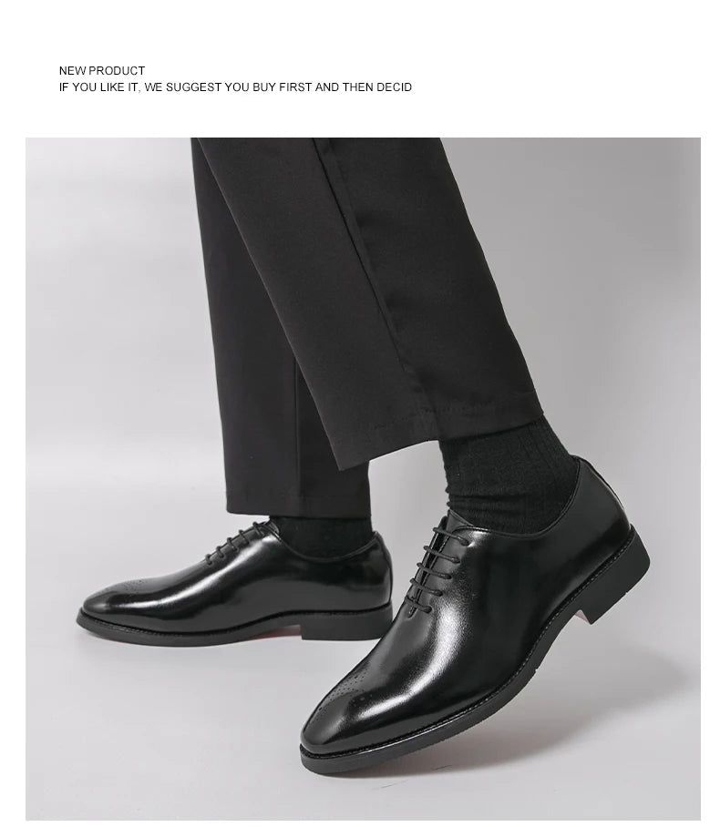Men's Formal Oxford Business Shoes - Luzilly Bridal & Apparel
