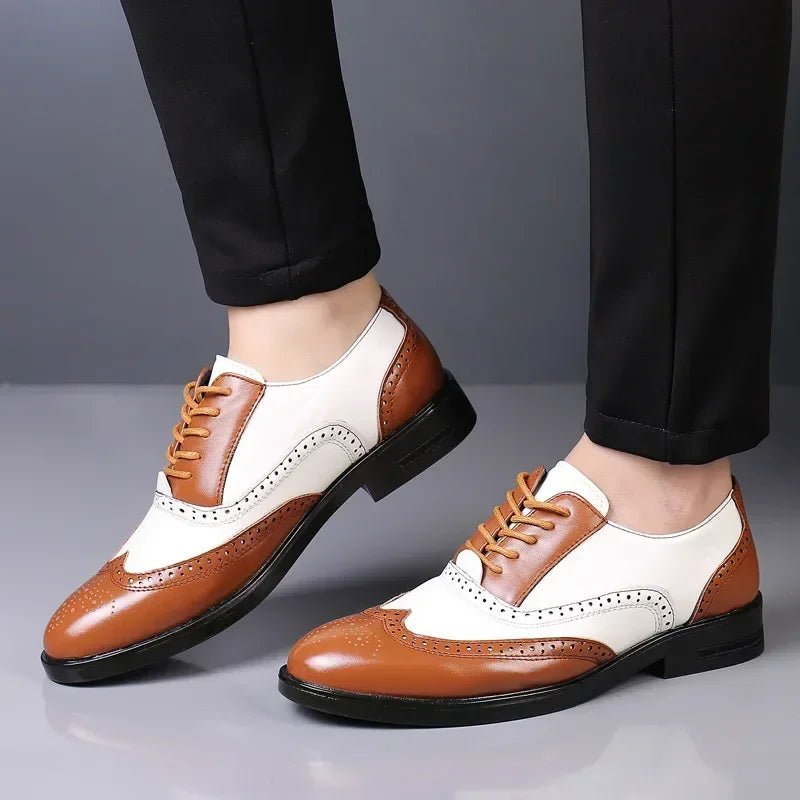 Men's Lace-Up Pointed Formal Shoes - Luzilly Bridal & Apparel