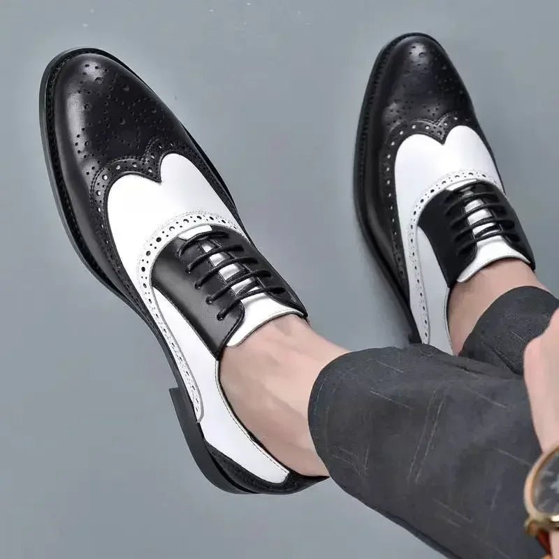 Men's Lace-Up Pointed Formal Shoes - Luzilly Bridal & Apparel