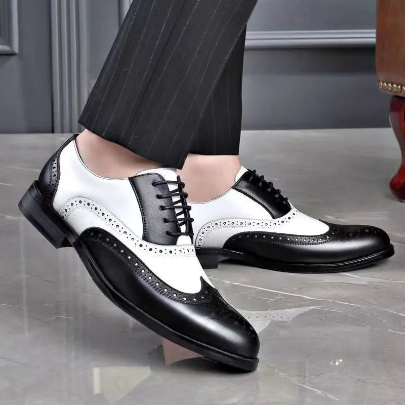 Men's Lace-Up Pointed Formal Shoes - Luzilly Bridal & Apparel