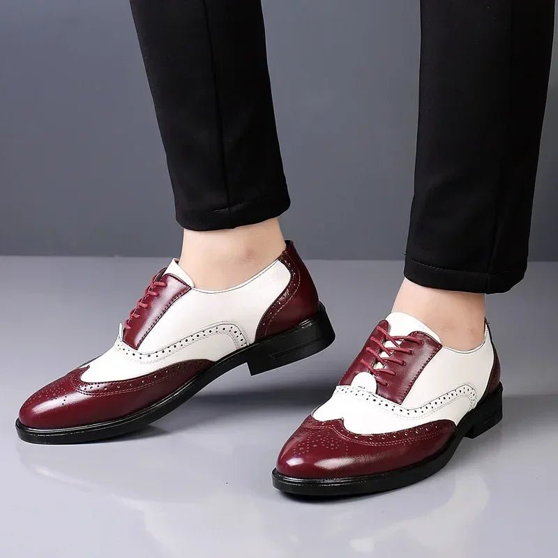 Men's Lace-Up Pointed Formal Shoes - Luzilly Bridal & Apparel