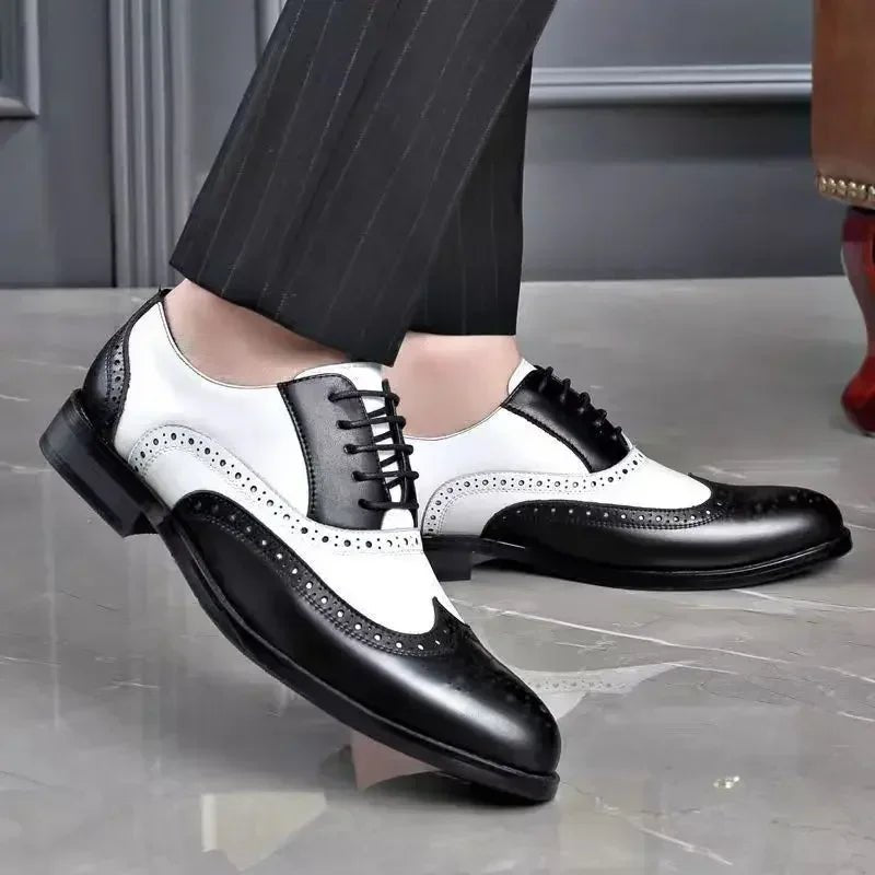 Men's Lace-Up Pointed Formal Shoes - Luzilly Bridal & Apparel