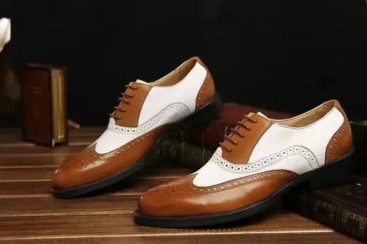 Men's Lace-Up Pointed Formal Shoes - Luzilly Bridal & Apparel