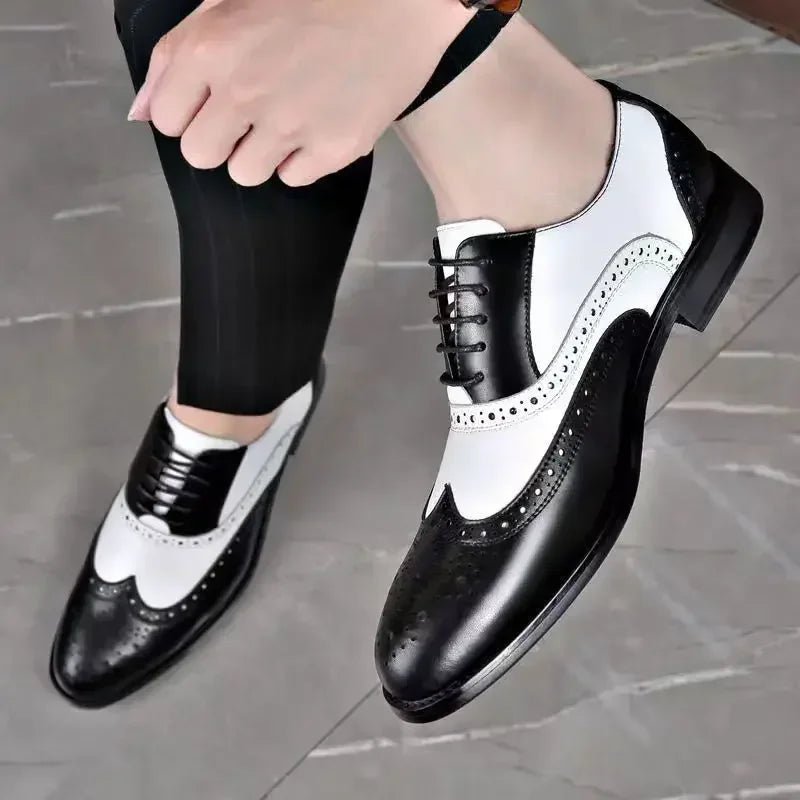 Men's Lace-Up Pointed Formal Shoes - Luzilly Bridal & Apparel