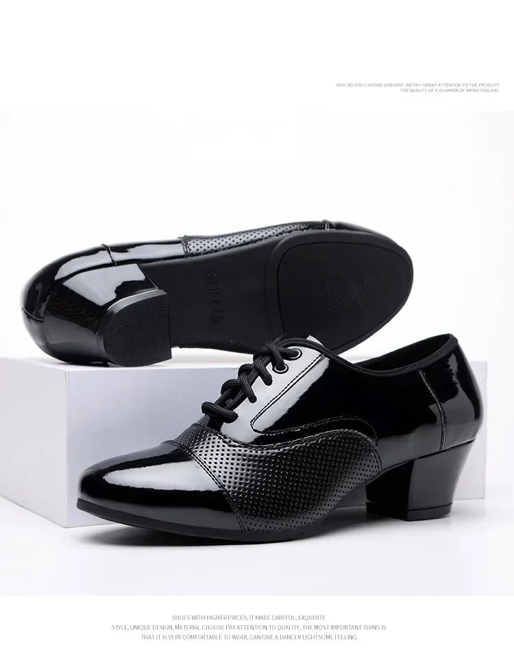 Men's Leather Dance Shoes - Luzilly Bridal & Apparel