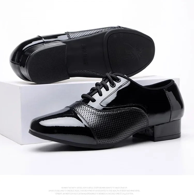 Men's Leather Dance Shoes - Luzilly Bridal & Apparel