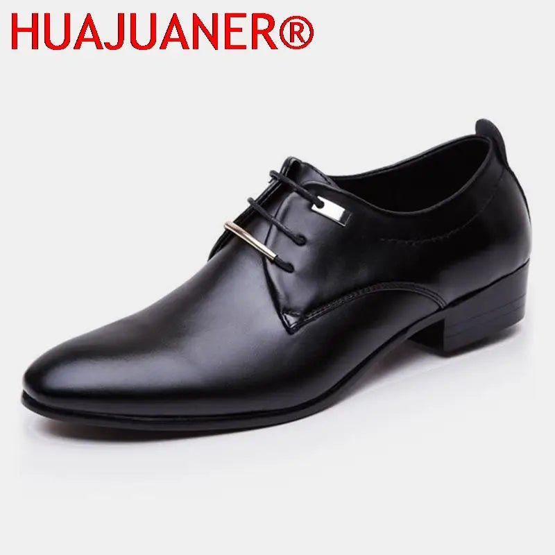 Men's Leather Oxford Dress Shoes - Luzilly Bridal & Apparel