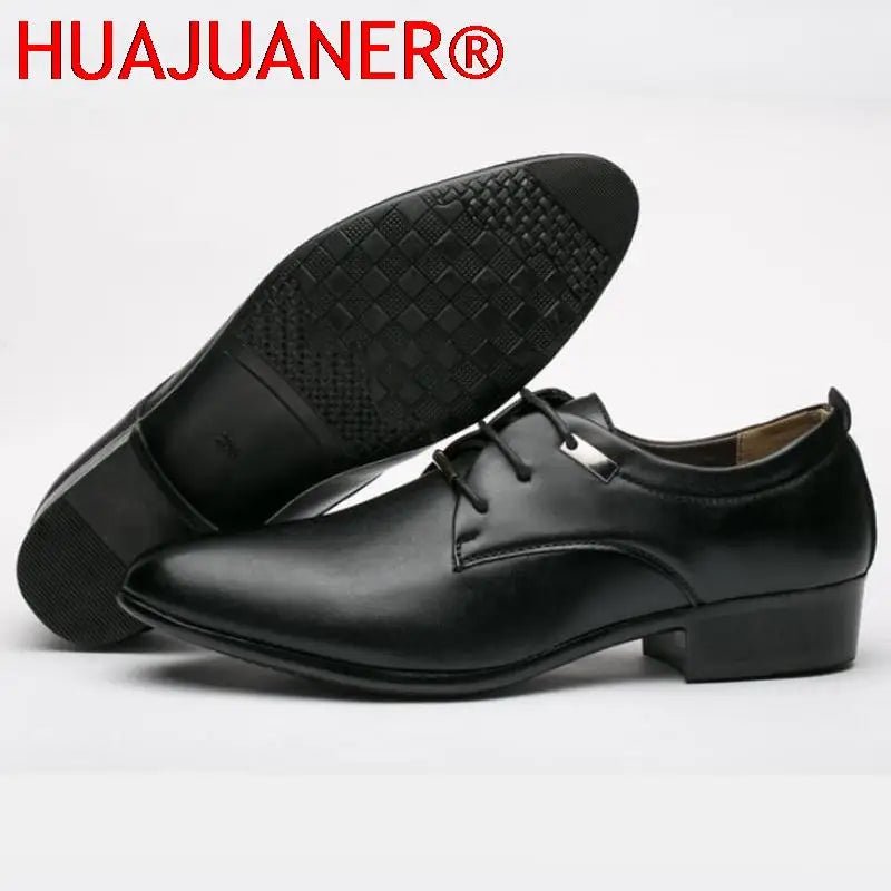 Men's Leather Oxford Dress Shoes - Luzilly Bridal & Apparel