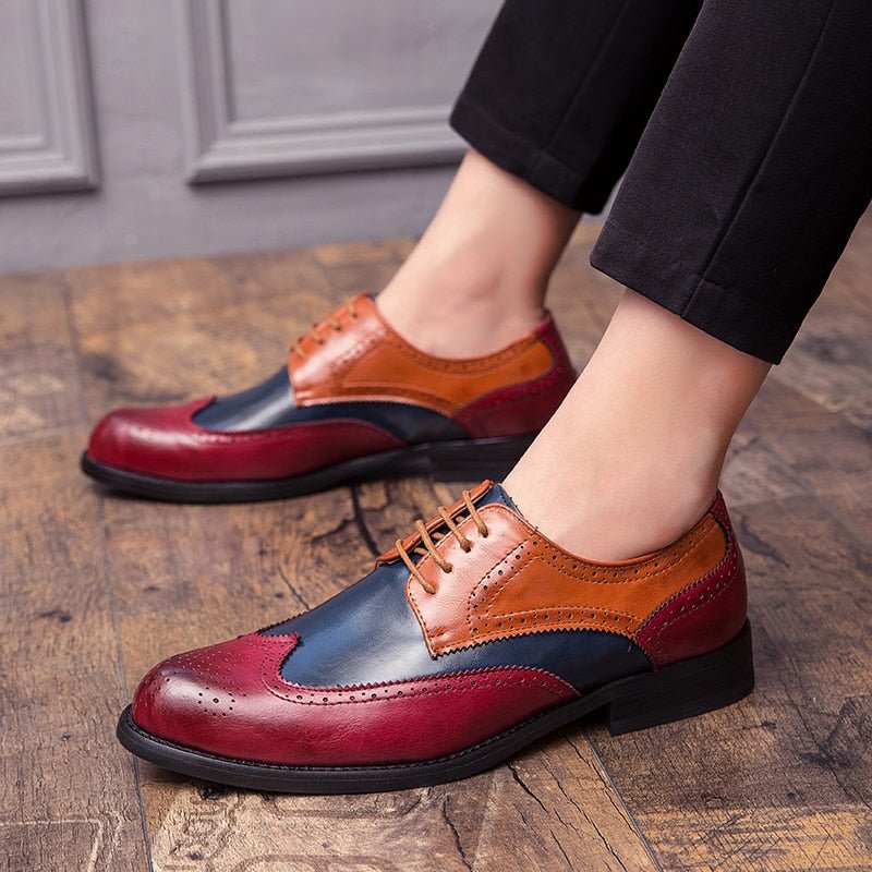 Men's Oxford Shoes Pointed Business Snake Shoes For Men Tassel Loafers Rubber Bottom Outdoor Flat Shoes Men Wedding Shoes - Luzilly Bridal & Apparel