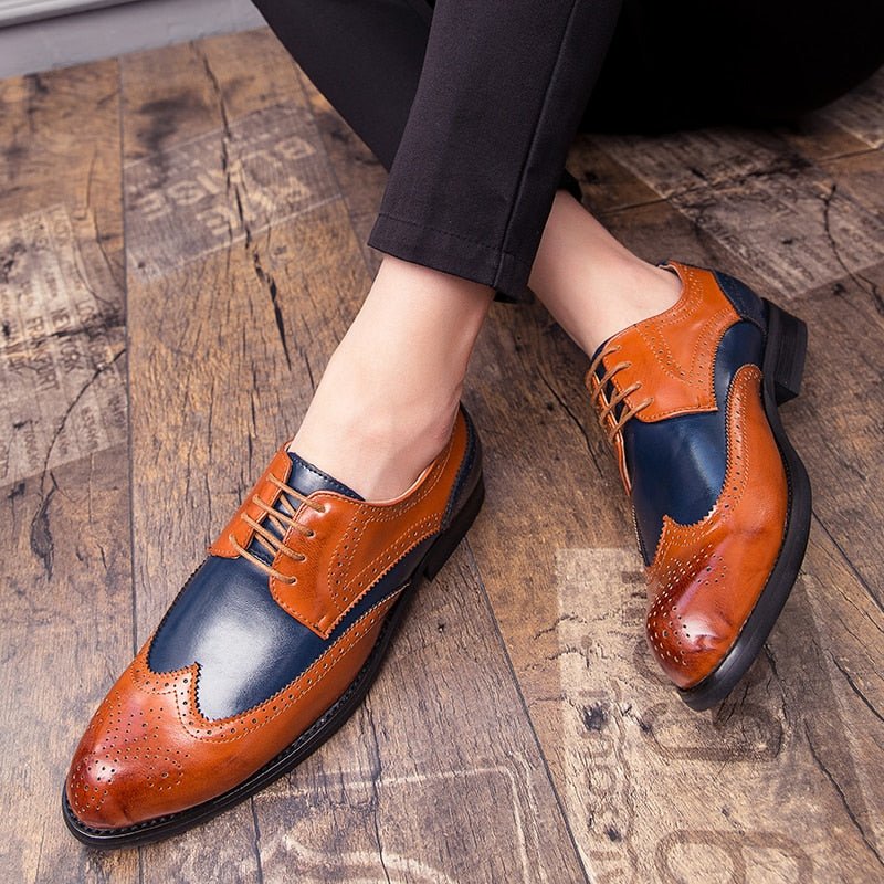 Men's Oxford Shoes Pointed Business Snake Shoes For Men Tassel Loafers Rubber Bottom Outdoor Flat Shoes Men Wedding Shoes - Luzilly Bridal & Apparel
