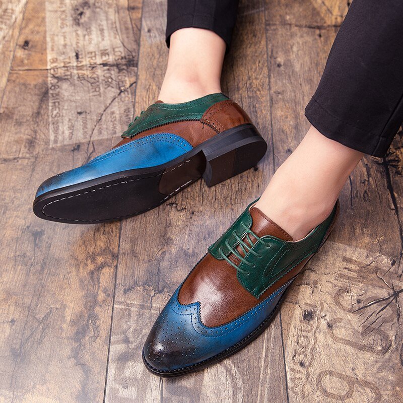 Men's Oxford Shoes Pointed Business Snake Shoes For Men Tassel Loafers Rubber Bottom Outdoor Flat Shoes Men Wedding Shoes - Luzilly Bridal & Apparel
