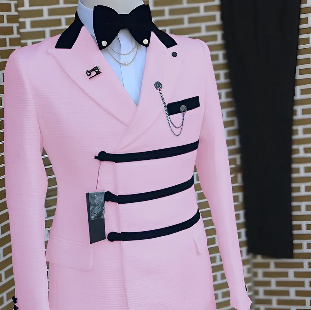 Men's Peak-Lapel Two-Piece Wedding Suit - Luzilly Bridal & Apparel
