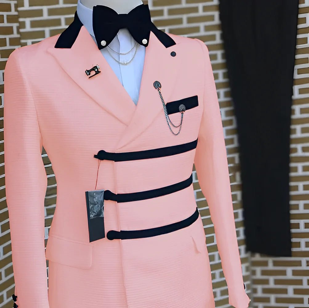 Men's Peak-Lapel Two-Piece Wedding Suit - Luzilly Bridal & Apparel