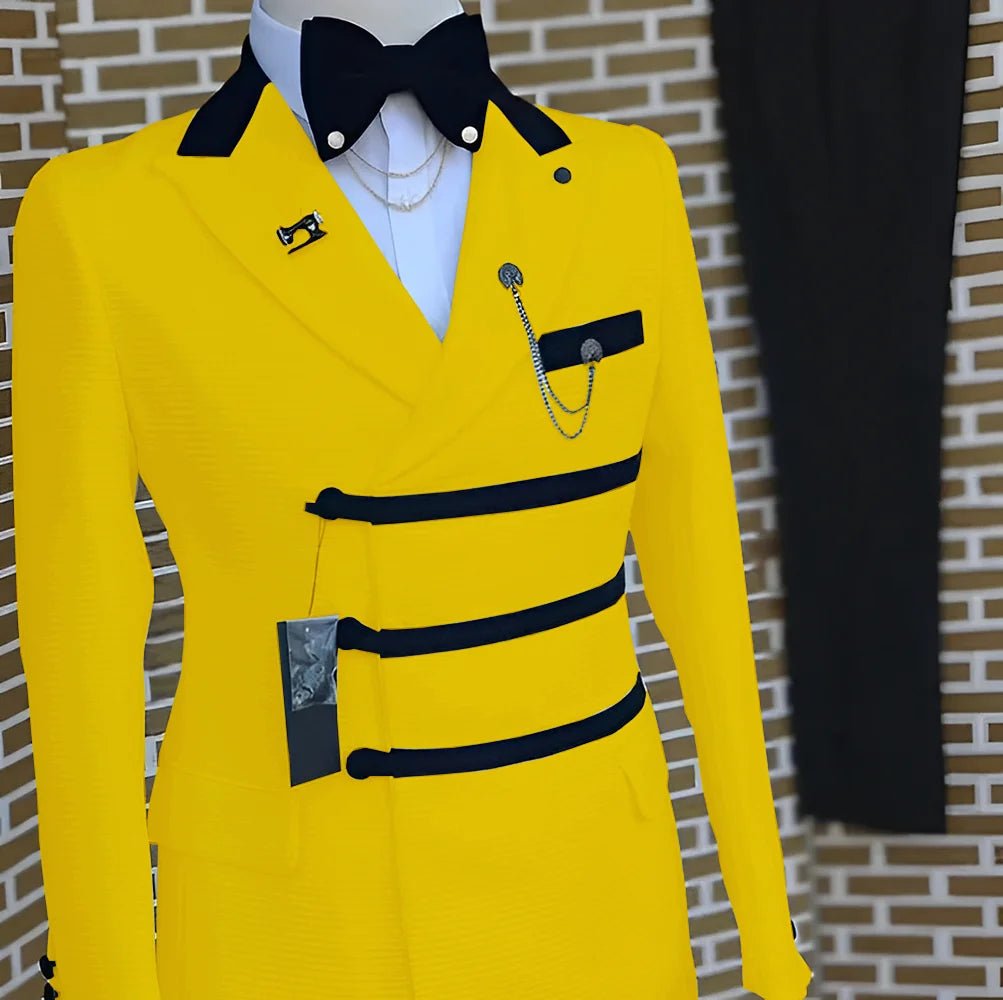 Men's Peak-Lapel Two-Piece Wedding Suit - Luzilly Bridal & Apparel