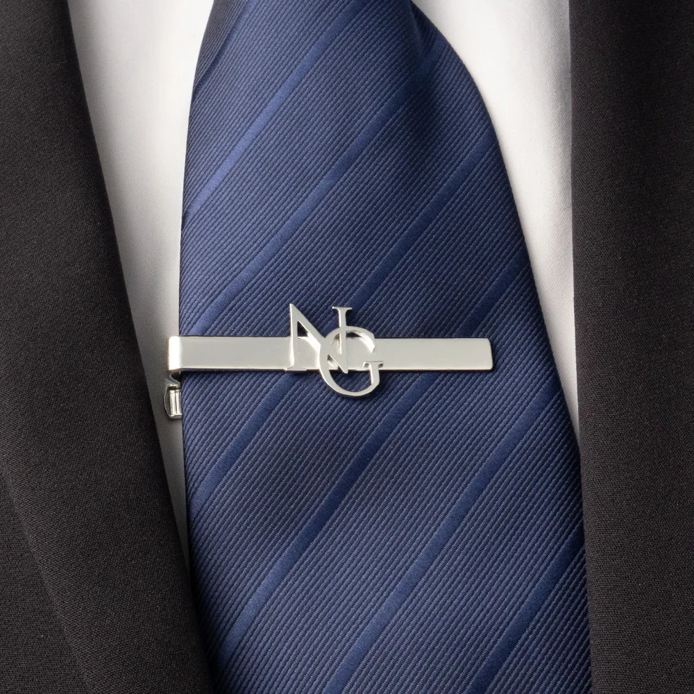 Men's Personalized Personalized Personalized Mother Child Name tie Clip Made of Stainless Steel, The Best Men's Jewelry Gift - Luzilly Bridal & Apparel