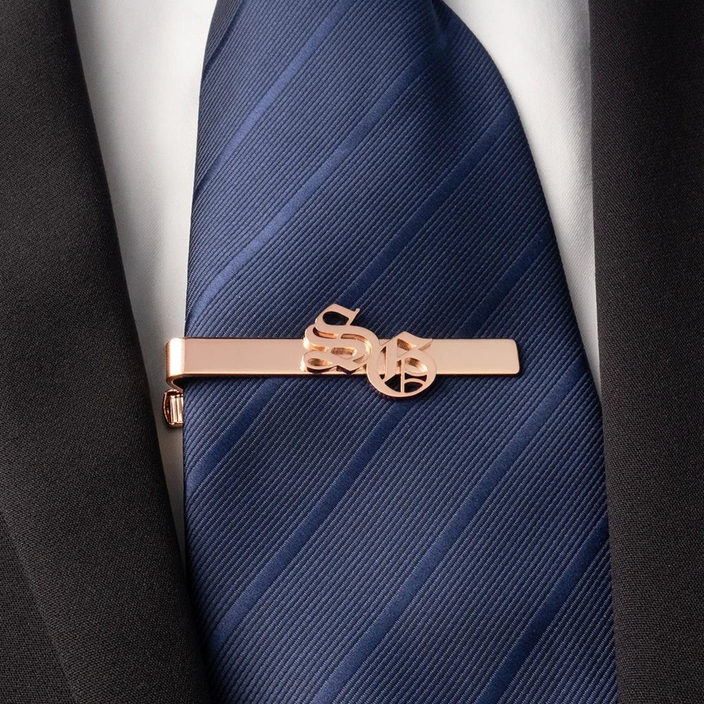 Men's Personalized Personalized Personalized Mother Child Name tie Clip Made of Stainless Steel, The Best Men's Jewelry Gift - Luzilly Bridal & Apparel