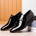 Men's plus size business suit breathable men's British Korean version pointed groom's wedding shoes - Luzilly Bridal & Apparel