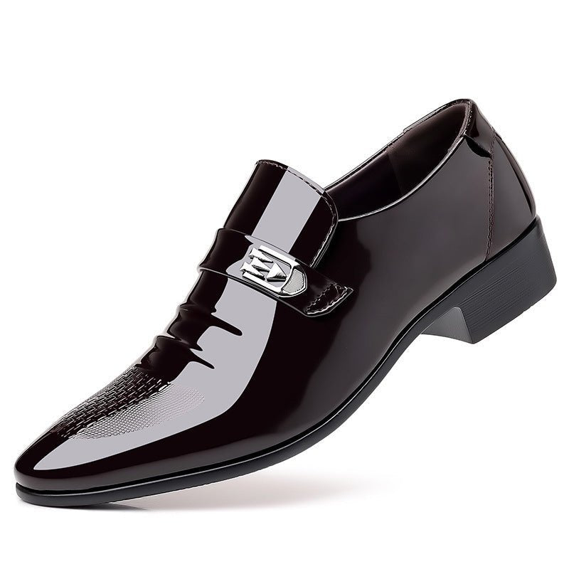 Men's plus size business suit breathable men's British Korean version pointed groom's wedding shoes - Luzilly Bridal & Apparel