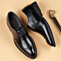 Men's pointed leather shoes, business casual shoes, men's shoes, versatile, breathable, wedding shoes, lazy shoes - Luzilly Bridal & Apparel