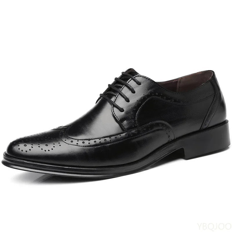 Men's Pointed Office Formal Shoes - Luzilly Bridal & Apparel
