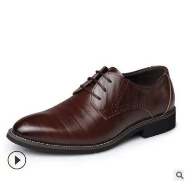 Men's Pointed-Toe Oxford Dress Shoes - Luzilly Bridal & Apparel