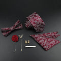 Men's Printed Necktie & Bow Tie Set - Luzilly Bridal & Apparel