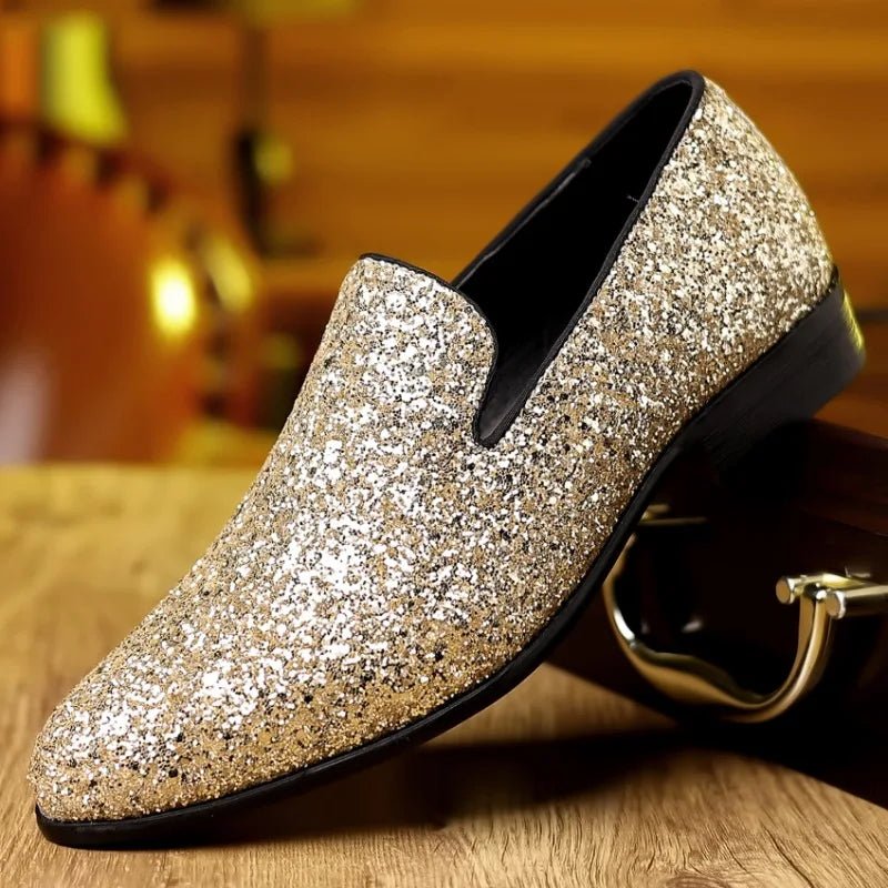 Men's Sequin Party Loafers - Luzilly Bridal & Apparel