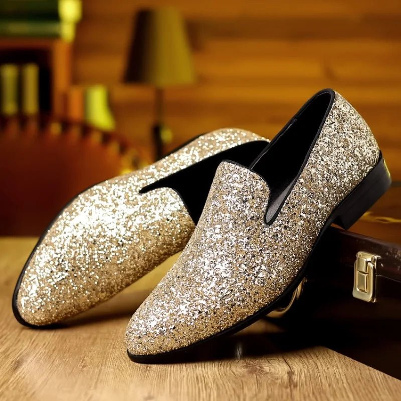 Men's Sequin Party Loafers - Luzilly Bridal & Apparel