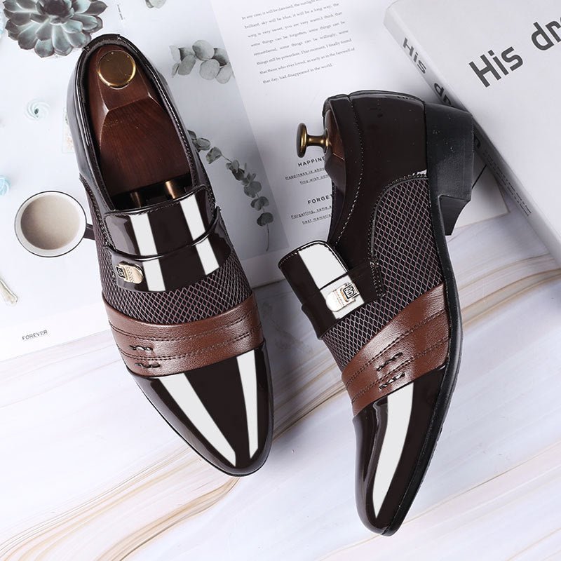 Men's shoes, leather shoes, men's casual shoes, business formal shoes, plus size versatile wedding shoes - Luzilly Bridal & Apparel
